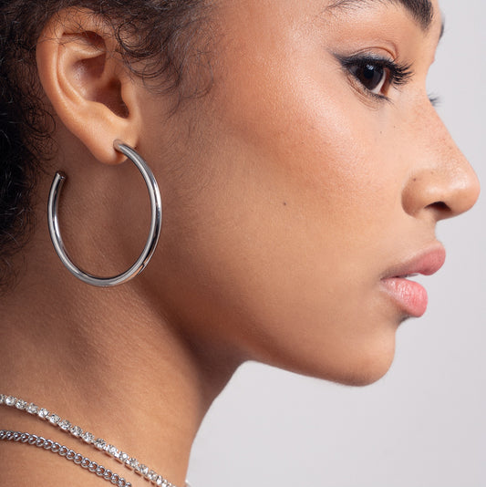 Rafi Semi Hoop Earrings