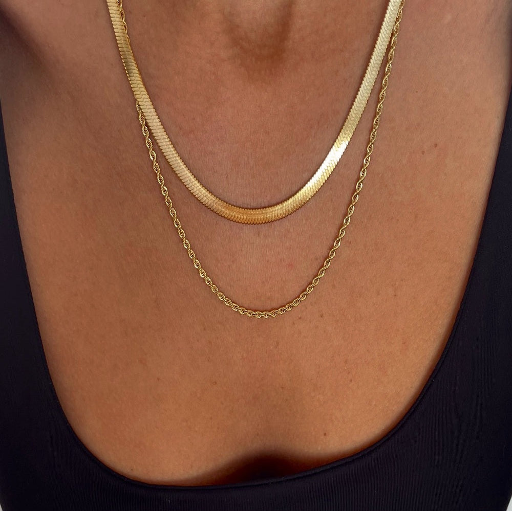 Double chain necklace