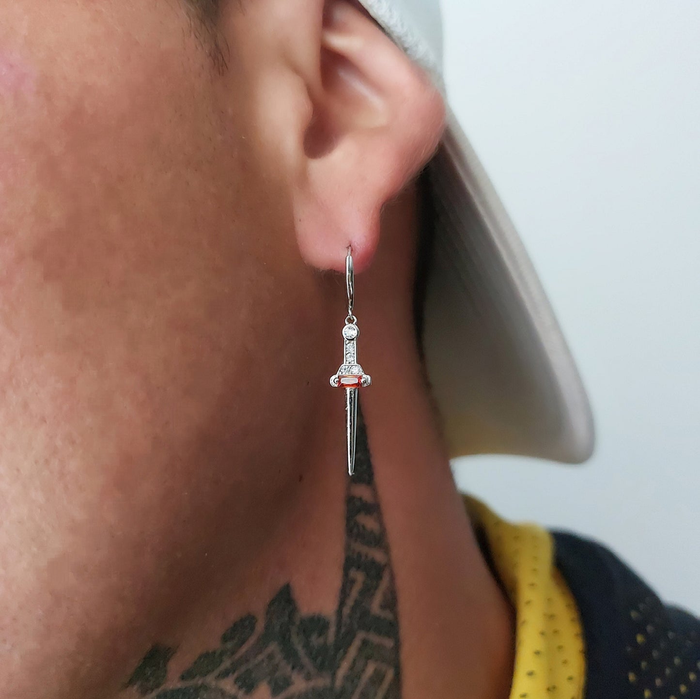 Dagger Hoop Earring