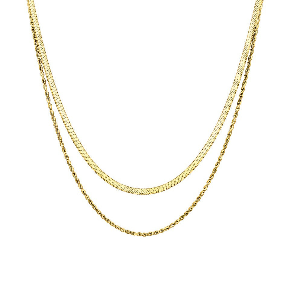 Double chain necklace