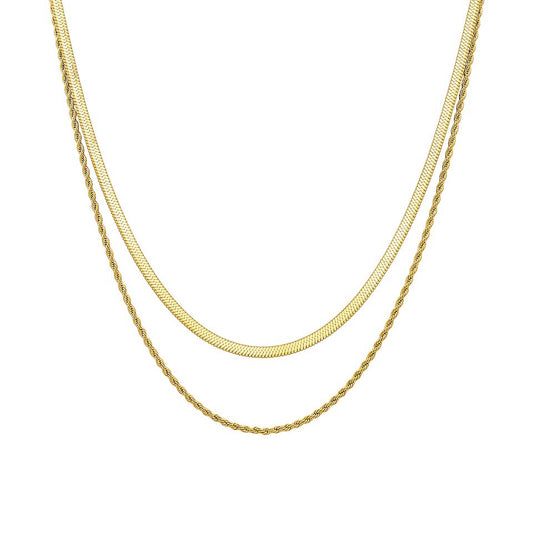 Double chain necklace