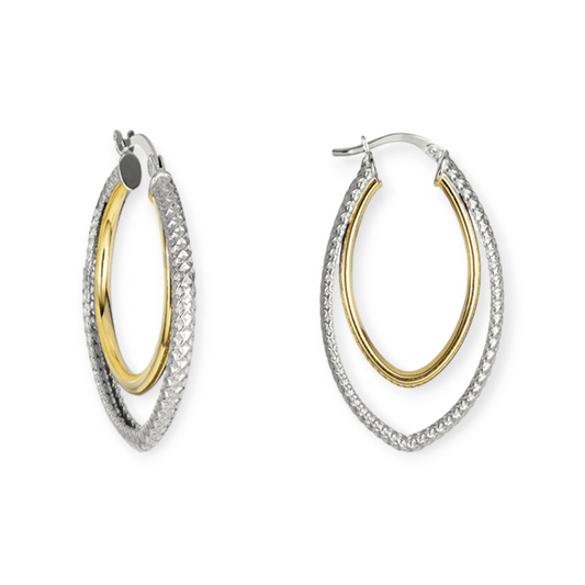 Isabel Double Oval Hoop