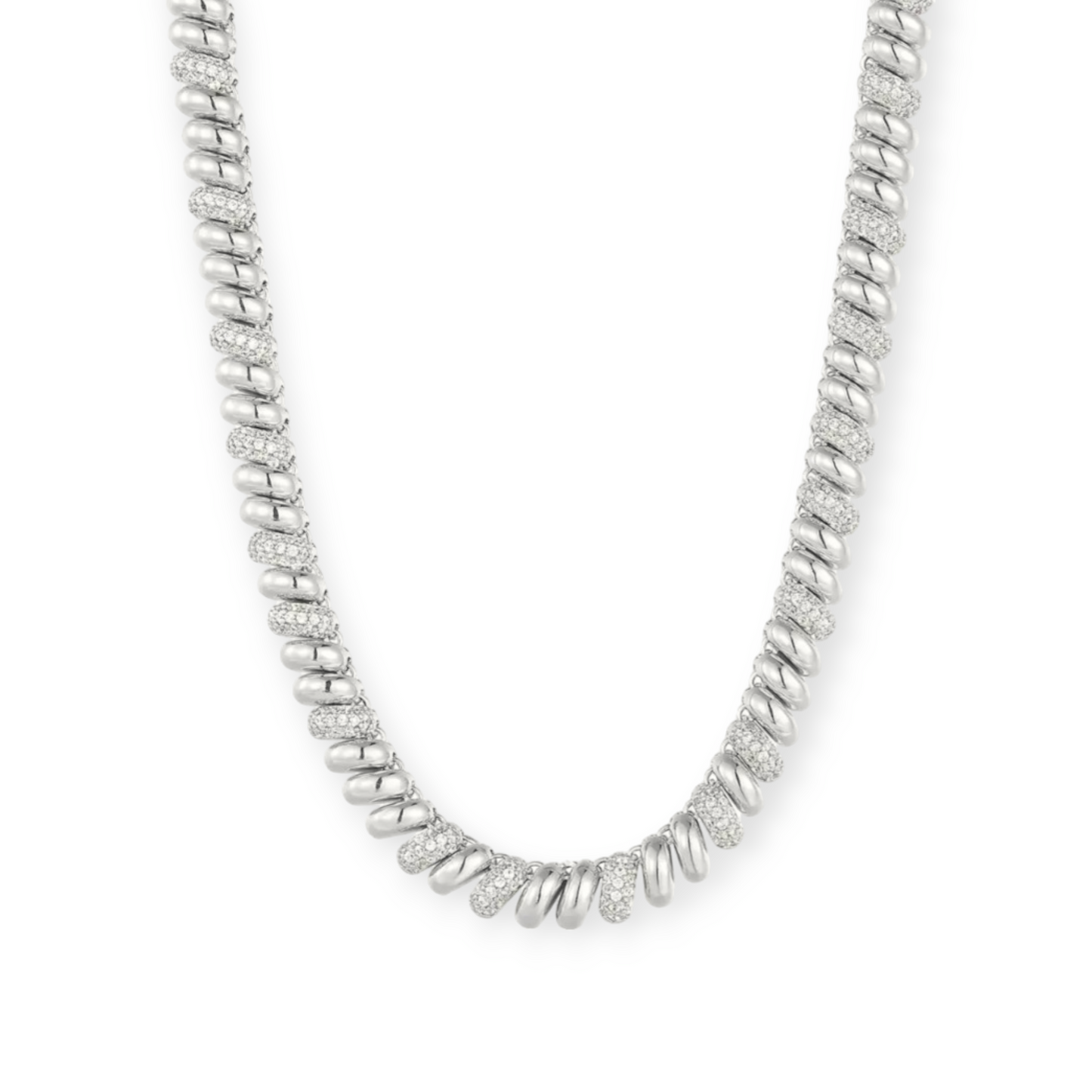 Collar Pave Noa Silver