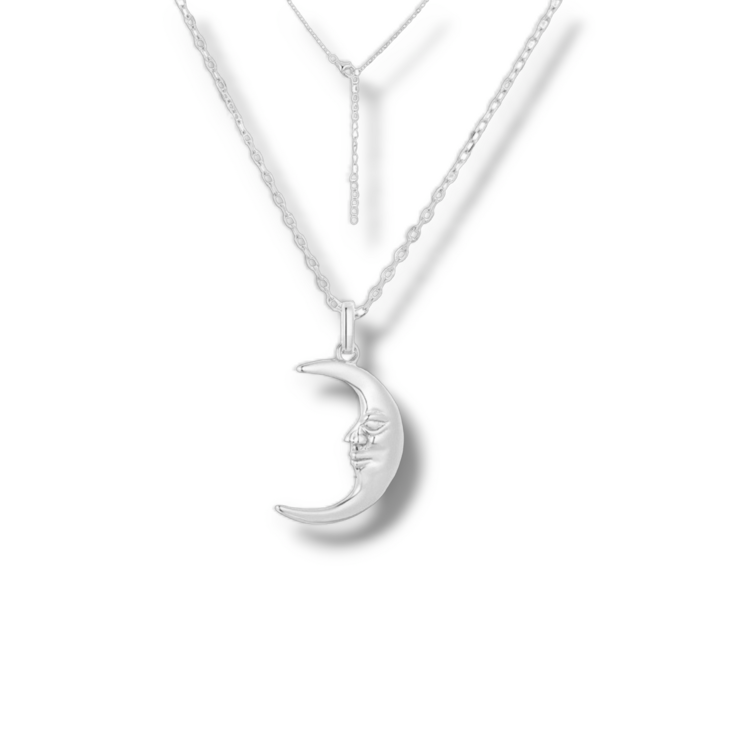 Collar Crescent Moon Silver