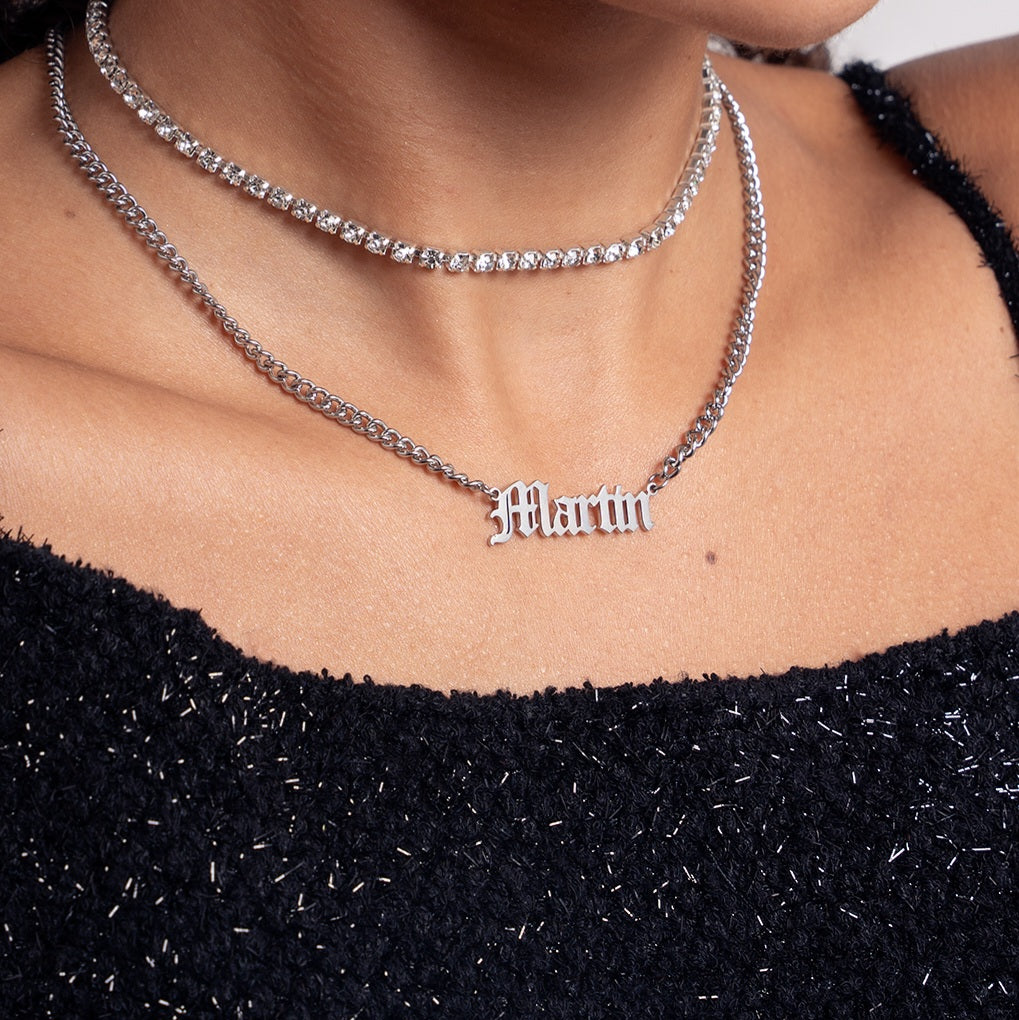 Customizable Name Necklace (Old English)